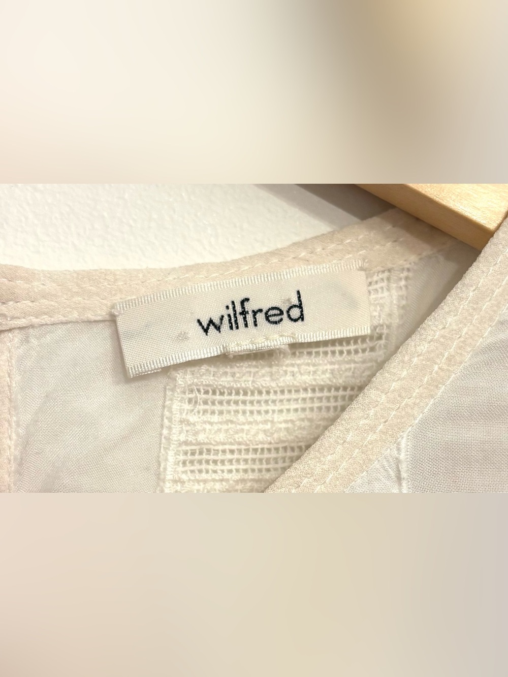 Wilfred Entendre Blouse | Rare Lace Detail French Girl Boho Top, Size S/M - Picture 10 of 10
